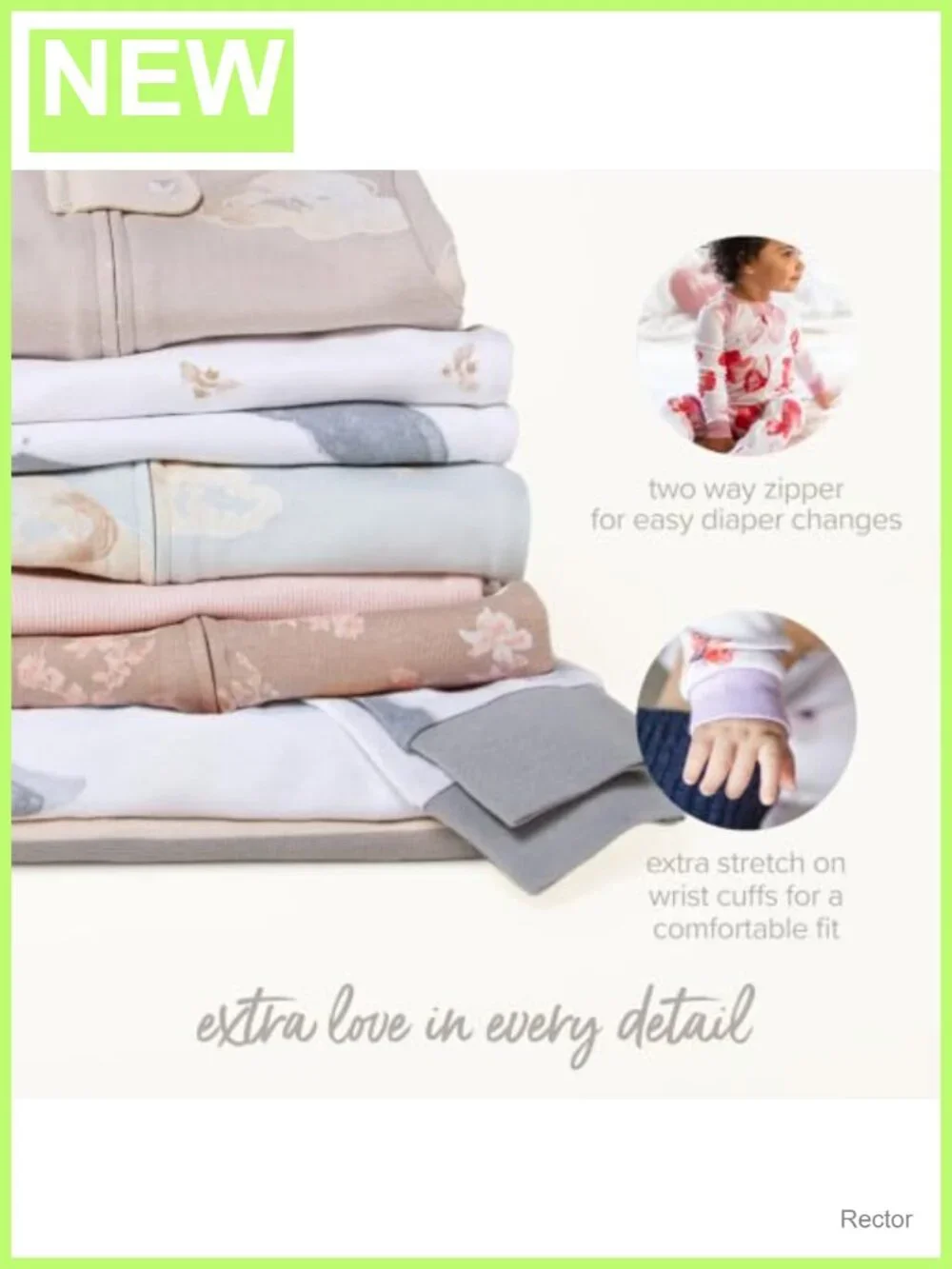 Organic Cotton Snug Fit Footed Sleeper Pajamas Zip Front